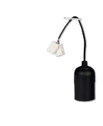 Okov E27 s kablom in spojko črn