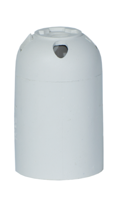Okov E27 za sijalko PE 4A/250V bel