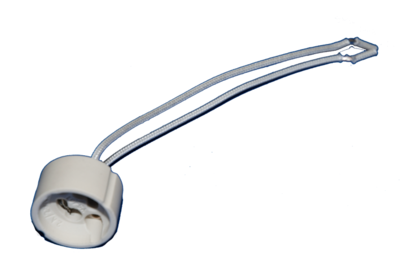 Okov GU10 za sijalko s kablom keramično