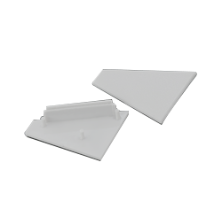 Končni element CORNER10 set l+d srebrn