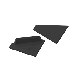 Končni element CORNER10 set l+d črn