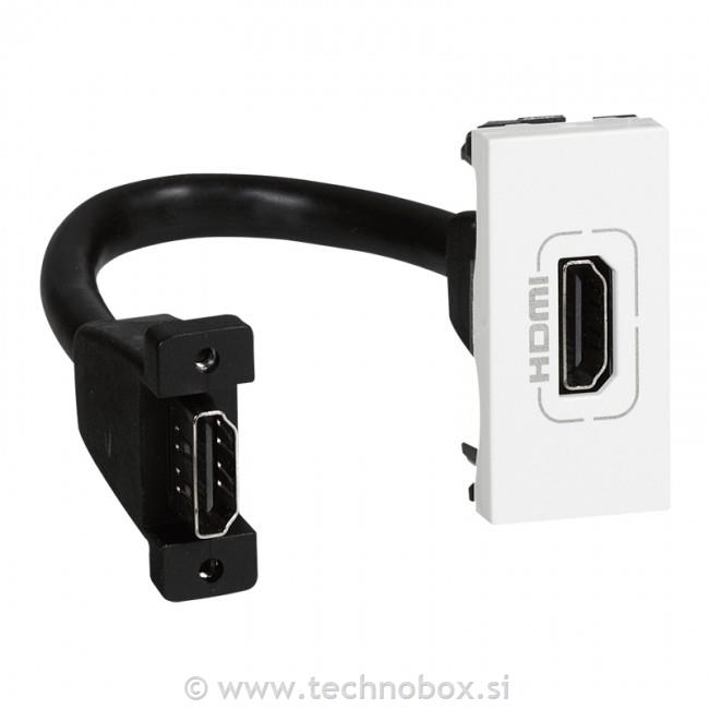 Adapter HDMI ž-ž 1M Mosaic beli