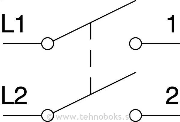 Stikalo EKONOMIK 16A z lučko dvopolno