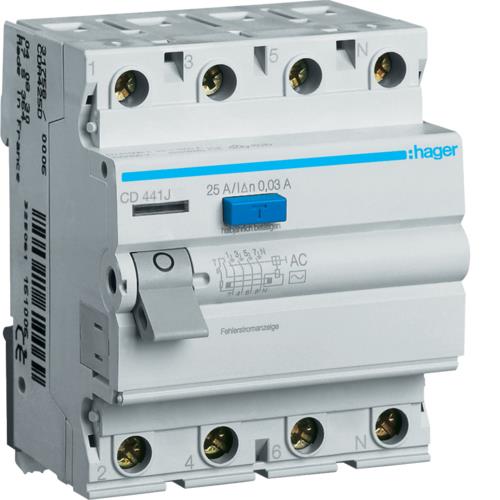 Stikalo zaščitno Hager FID 40A/0,03A 4P