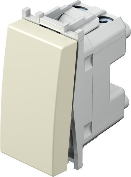 Tipkalo enopolno 16A 250V 1M bež