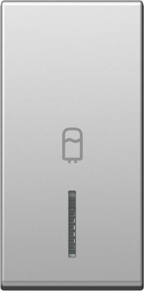 Tipka modul 1M indikator bojler srebrna