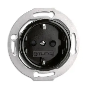 Vtičnica p/o 250V Bakelit črna