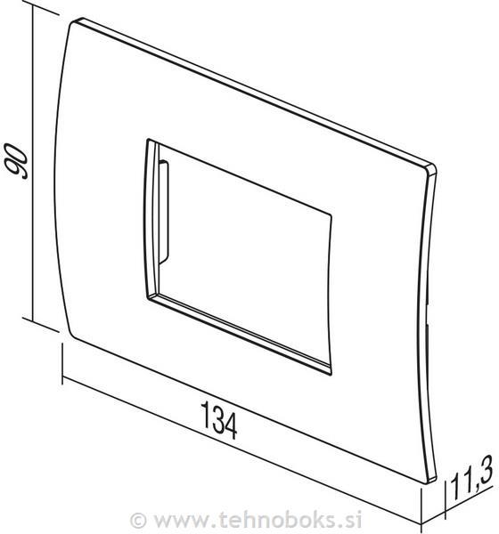Okvir okrasni PURE 3M srebrn
