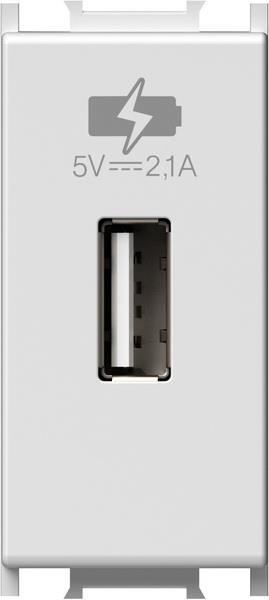 Vtičnica modul USB 5V/2,1A 1M beli
