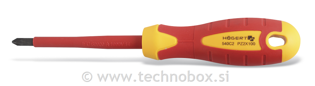 Izvijač križni z izol.PZ1 80mm 1000V