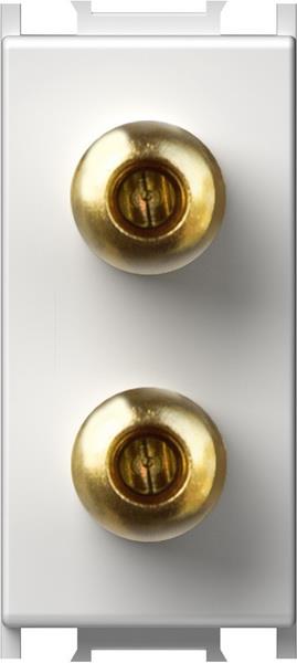 Vtičnica modul AUDIO zvočniška 1M bela