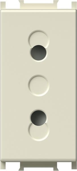 Vtičnica modul euro 230V 1M bež