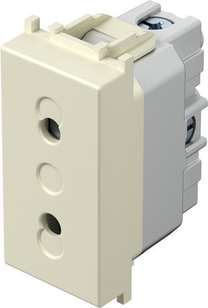 Vtičnica modul euro 230V 1M bež