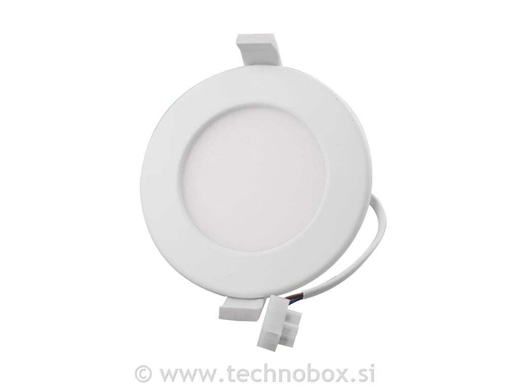 Svetilka LED vgradna 6W 3000K okrogla