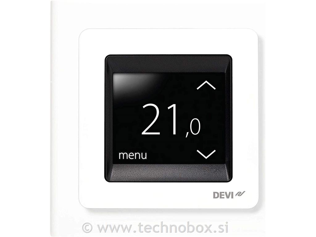 Termostat DEVIREG touch pure white