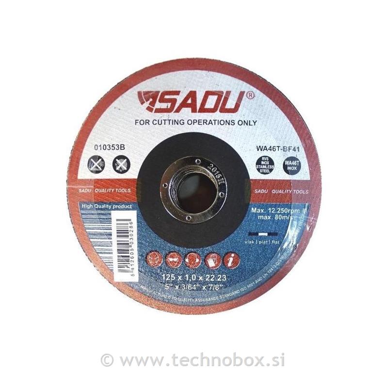 Rezalna plošča 125 1mm INOX