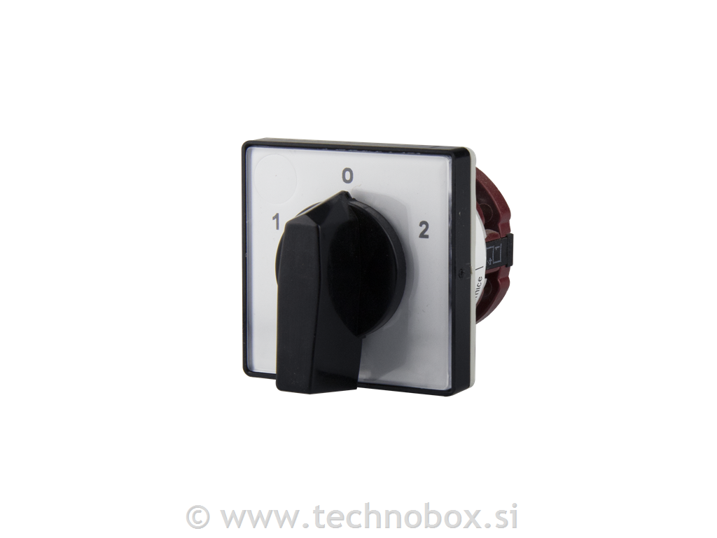 Stikalo grebenasto vgradno 10A 1-0-2 1P