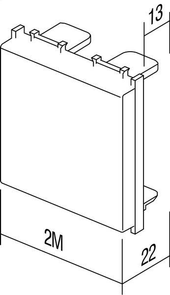 Polnilo modul 2M srebrn