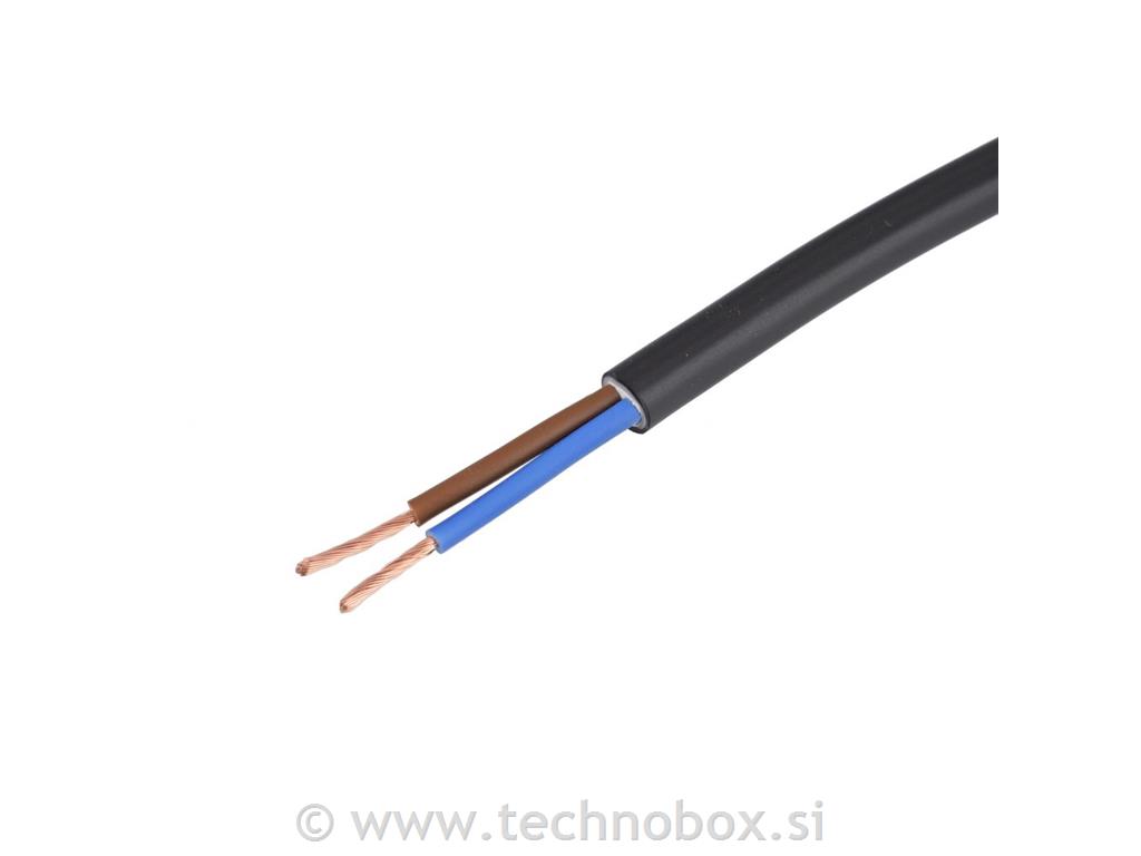 Kabel HO5VV-F 2x1,5mm2 črn