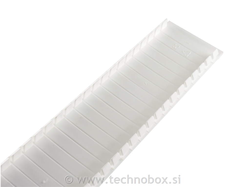 Slepi pokrov za varovalke beli 224mm