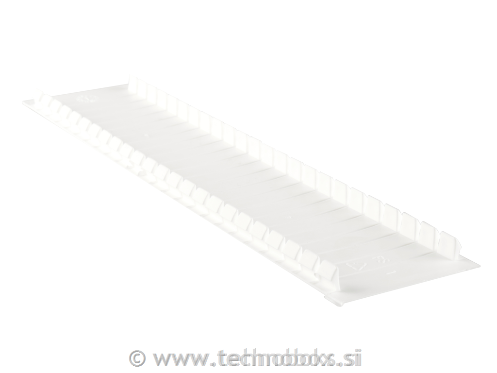 Slepi pokrov za varovalke beli 224mm