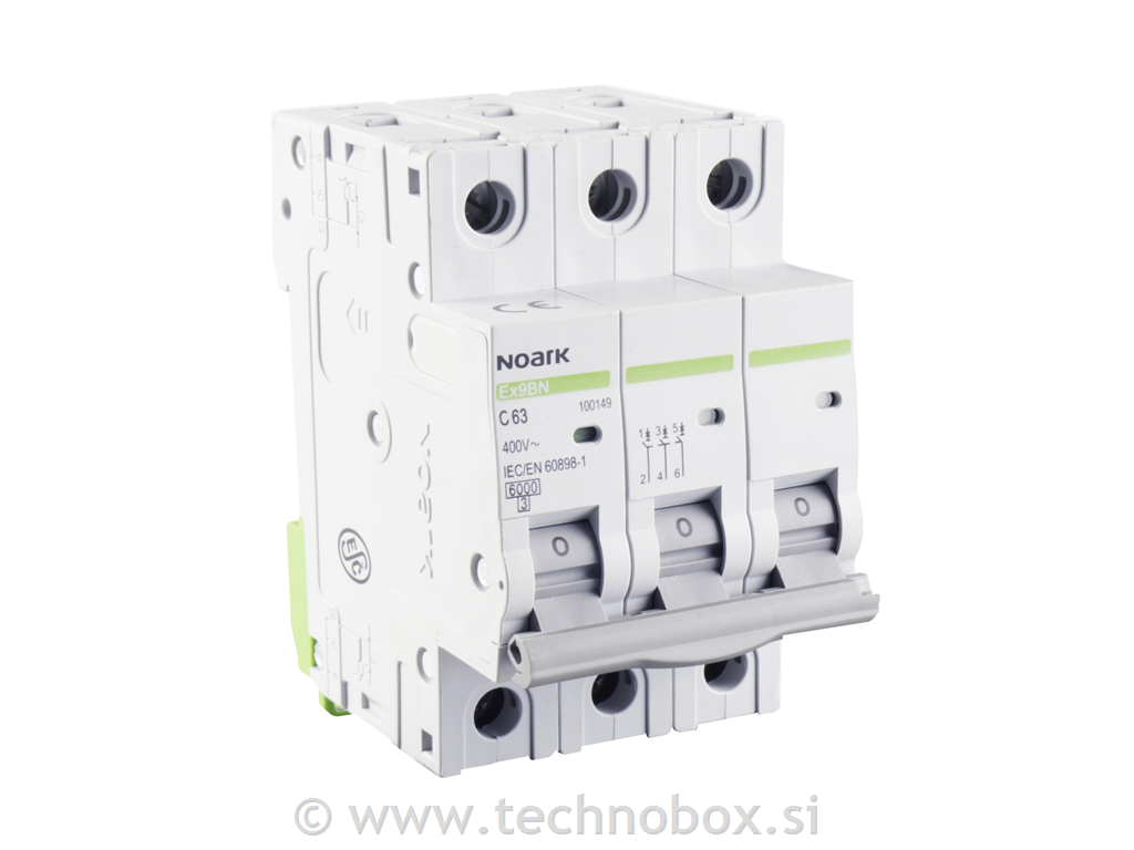 Varovalka avt. Ex9BN C 63A 3P