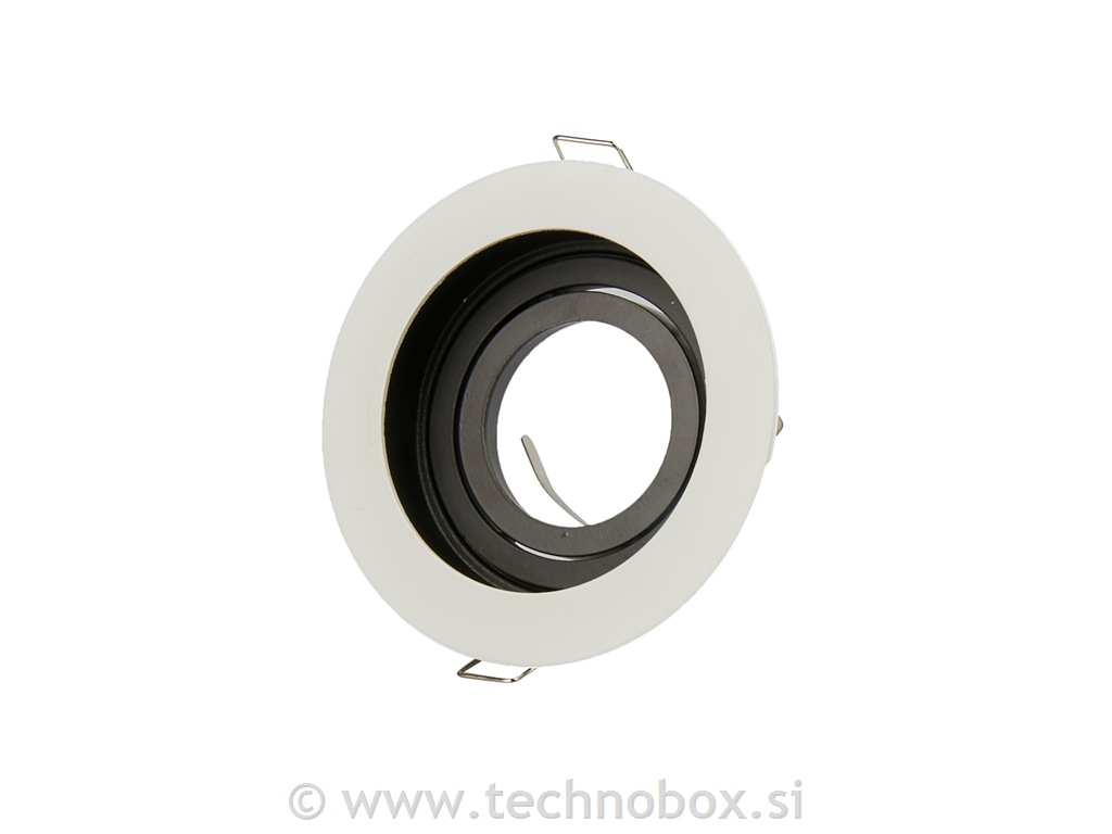 Ohišje svetilke za GU0 belo/črna FI 100
