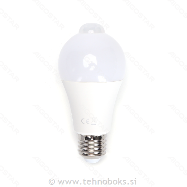 Žarnica LED s senzorjem 12W E27 3000K