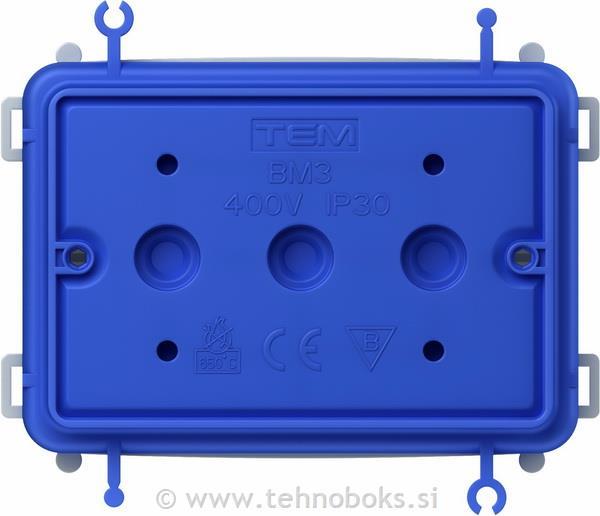 Doza pravokotna za beton P/O BM4