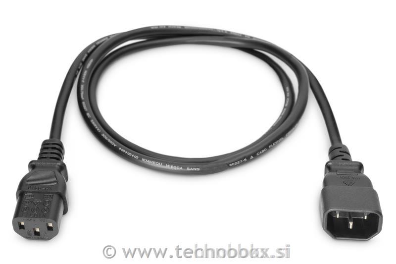 Napajalni kabel podaljšek C14-C13 1,8m
