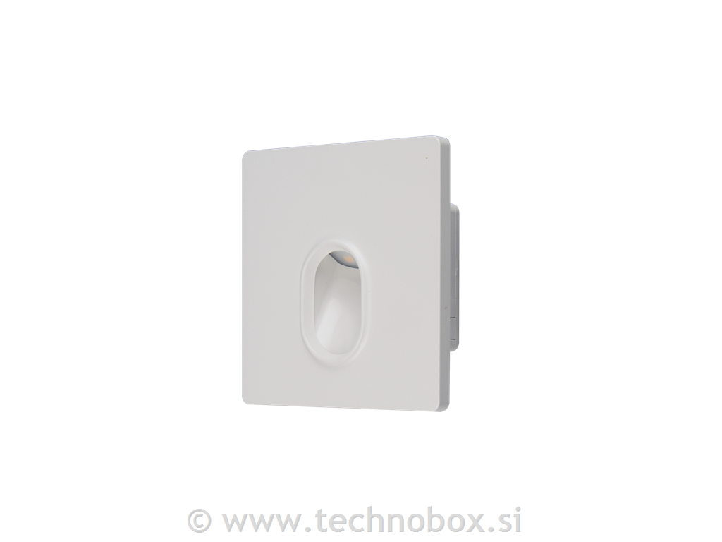 Svetilka p/o fi60 1,7W kvadrat bela 2700