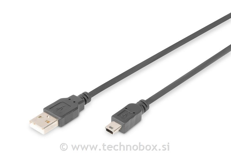 Kabel USB A-B mini 1m