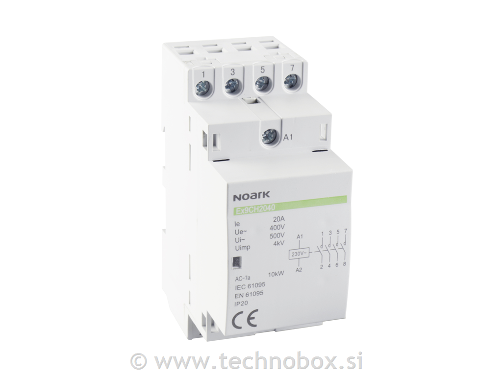 Odklopni rele 20A 4NO 230V