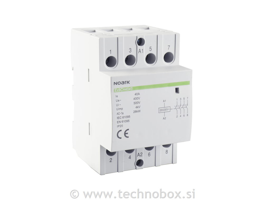 Odklopni rele 40A 4NO 220/230V