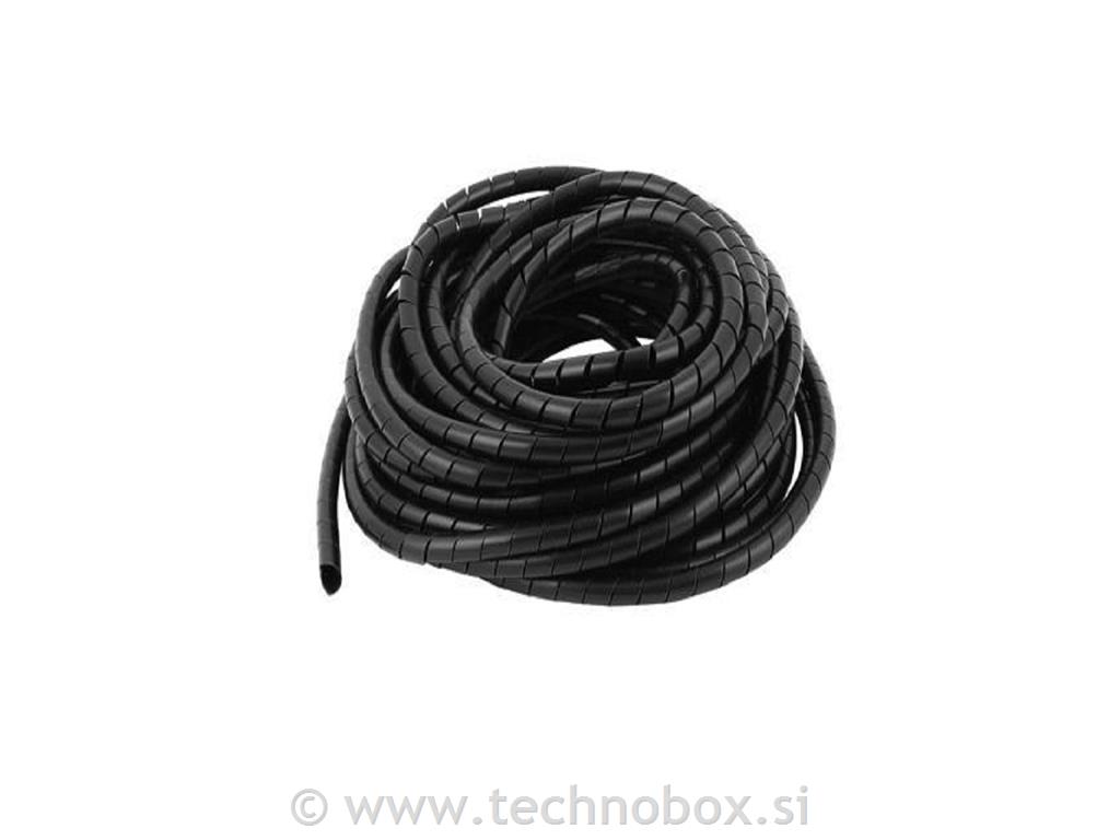 Cev spiralna črna fi 6 6-50mm