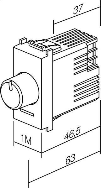 Zatemnilnik rotacijski RL 40-300W 1M črn
