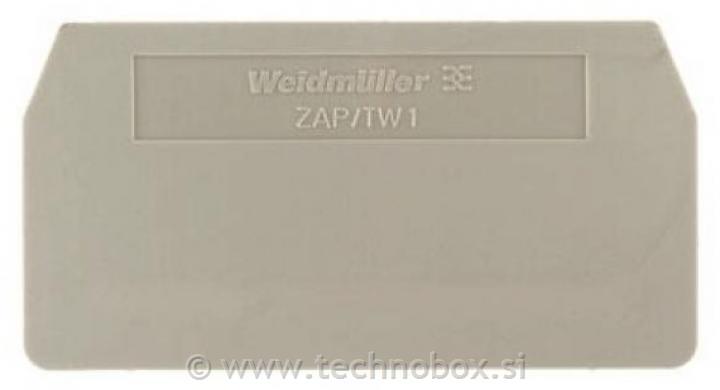 Zaključna ploščica Weidmuller ZDU 2,5bež