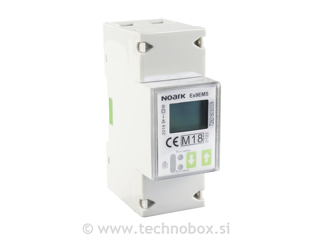 Števec 1F 2T 100A za din letev LCD 2M