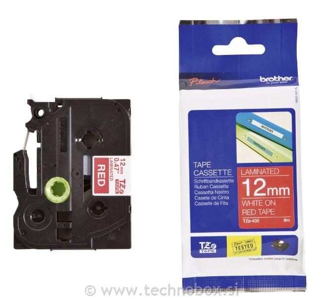 Trak Brother Tze-435 bel/rdeč 12mm
