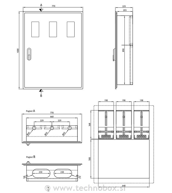 Omara p/o PL 4 NT/P - 3 okna