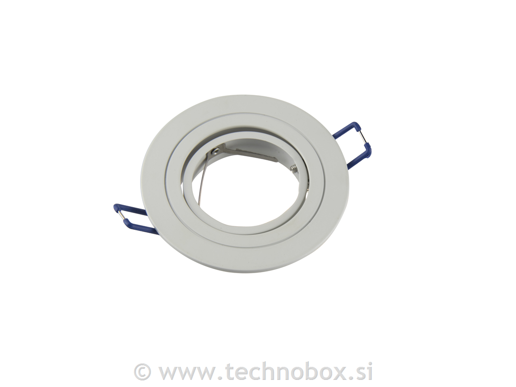 Ohišje svetilke za GU10 kot. nasta. belo