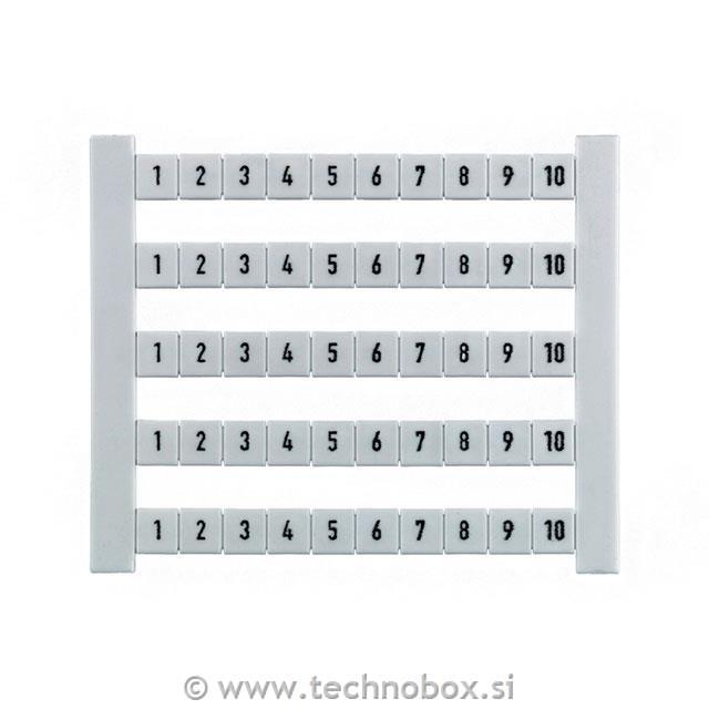 Oznaka DEK 5 FW cifre 001-010