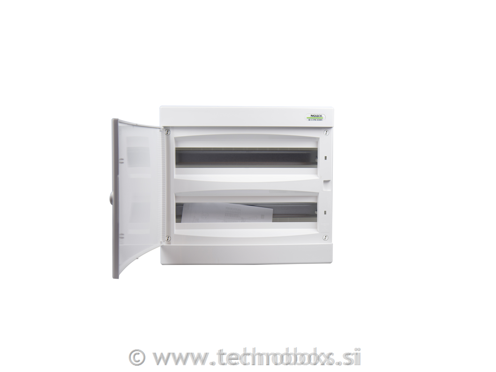 Omarica n/o bela vrata 2x18M IP40 PVC