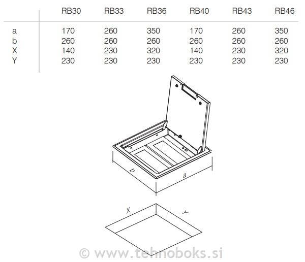 Doza talna 14M MT14 H=53mm