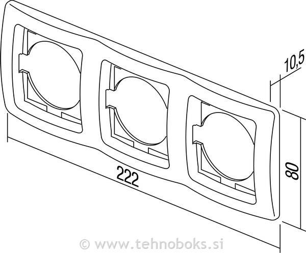 Okvir okrasni EKONOMIK 3x2M hor. srebrn