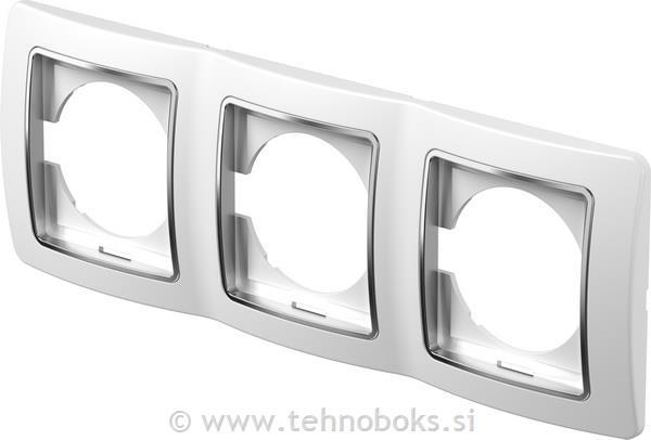 Okvir okrasni EKONOMIK 3x2M hor.bel+krom