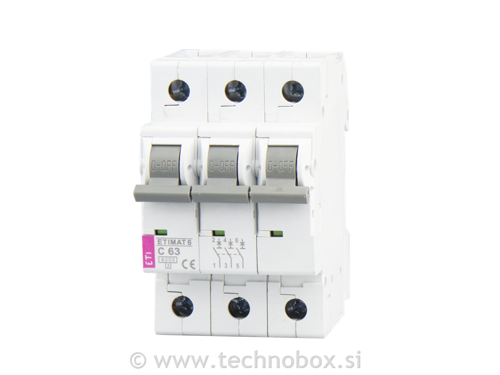 Varovalka avt. etimat6 C 63A 3P