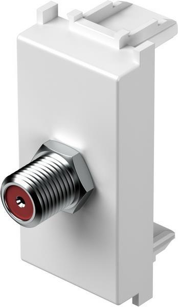 Vtičnica modul TV 1M - koax osnovna bela