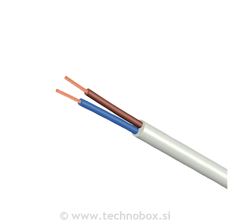 Kabel H05VV-F 2x2,5mm2 siv
