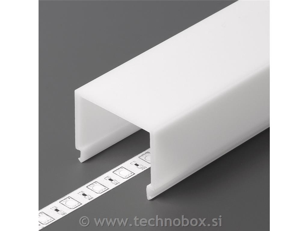Pokrov za LED profil E9 2m, bel